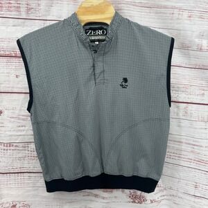 Zero Restriction Golf Outerwear Vest Mens Large Houndstooth Quarter Zip‎